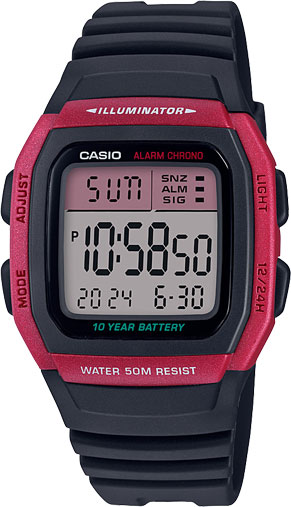 Японские наручные часы Casio Collection W-96H-4AVEF с хронографом