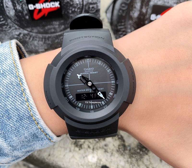 Японские наручные часы Casio G-SHOCK AW-500BB-1E с хронографом