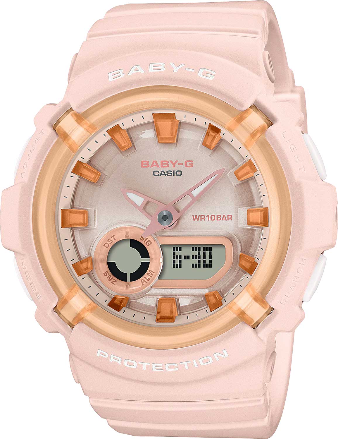 Японские наручные часы Casio Baby-G BGA-280SW-4A с хронографом