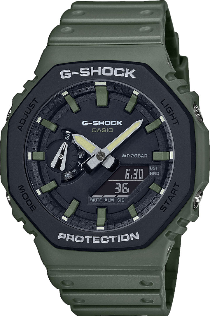 Японские наручные часы Casio G-SHOCK GA-2110SU-3AER с хронографом