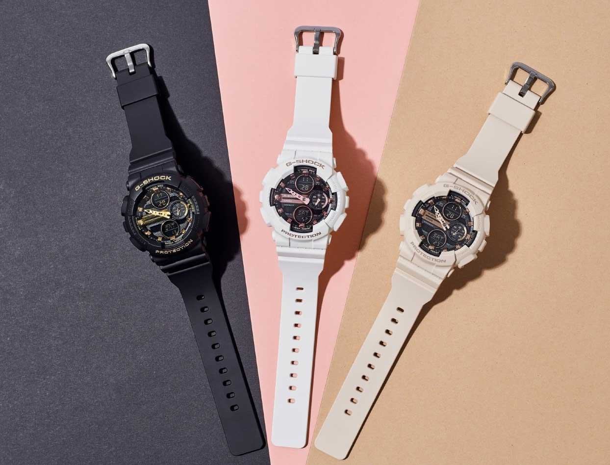 Японские наручные часы Casio G-SHOCK GMA-S140M-7AER с хронографом