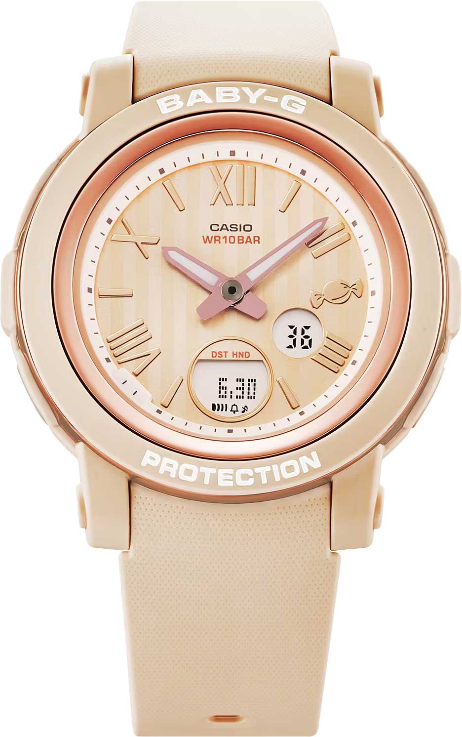 Японские наручные часы Casio Baby-G BGA-290SW-4A с хронографом
