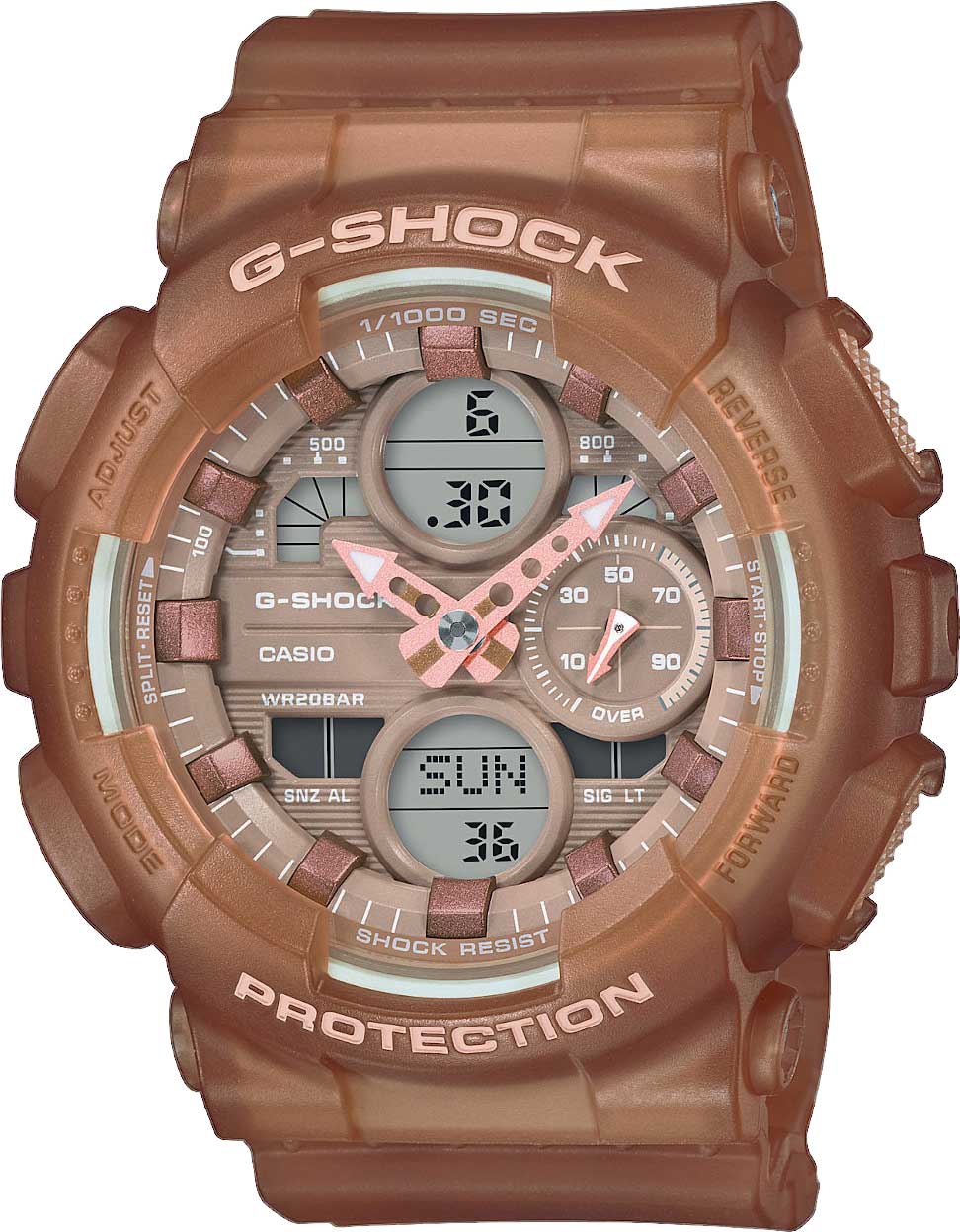 Японские наручные часы Casio G-SHOCK GMA-S140NC-5A2ER с хронографом