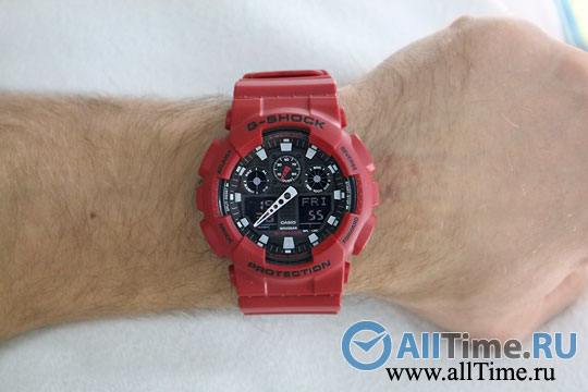 Японские наручные часы CASIO G-SHOCK GA-100B-4A