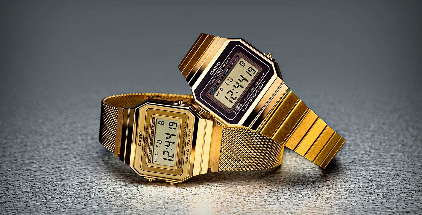 Японские наручные часы Casio Vintage A700WEMG-9AEF с хронографом