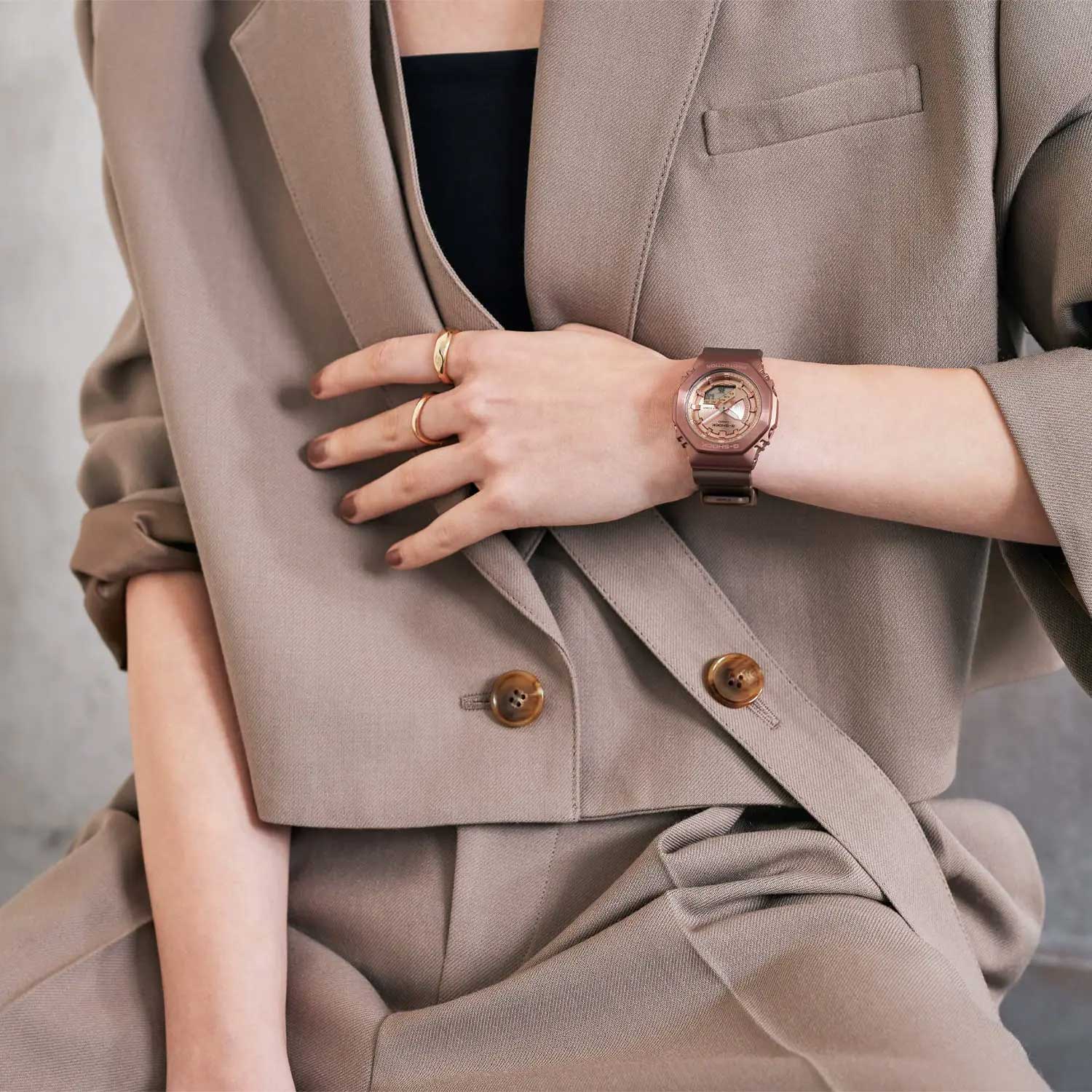 Японские наручные часы Casio G-SHOCK GM-S2100BR-5A с хронографом