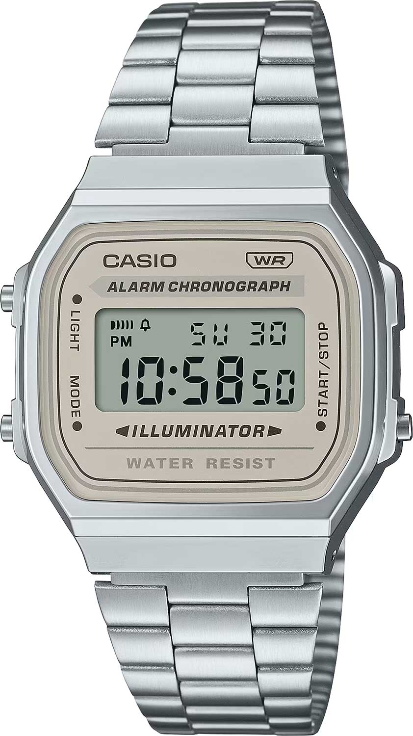 Японские наручные часы Casio Vintage A168WA-8A с хронографом