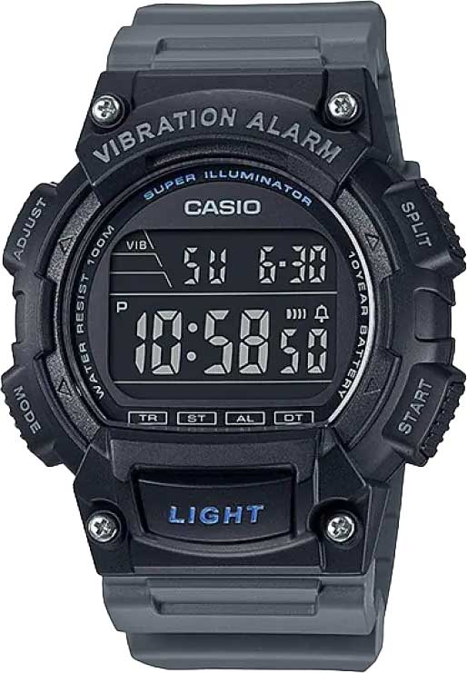 Японские наручные часы Casio Collection W-736H-8B с хронографом