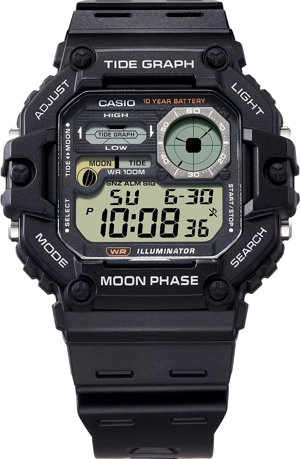 Японские наручные часы Casio Collection WS-1700H-1A с хронографом