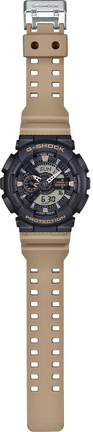 Японские наручные часы Casio G-SHOCK GA-110TU-1A5 с хронографом