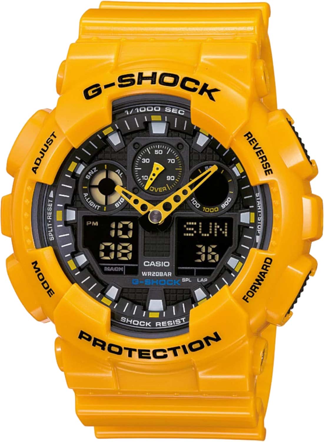 Японские наручные часы Casio G-SHOCK GA-100A-9A с хронографом