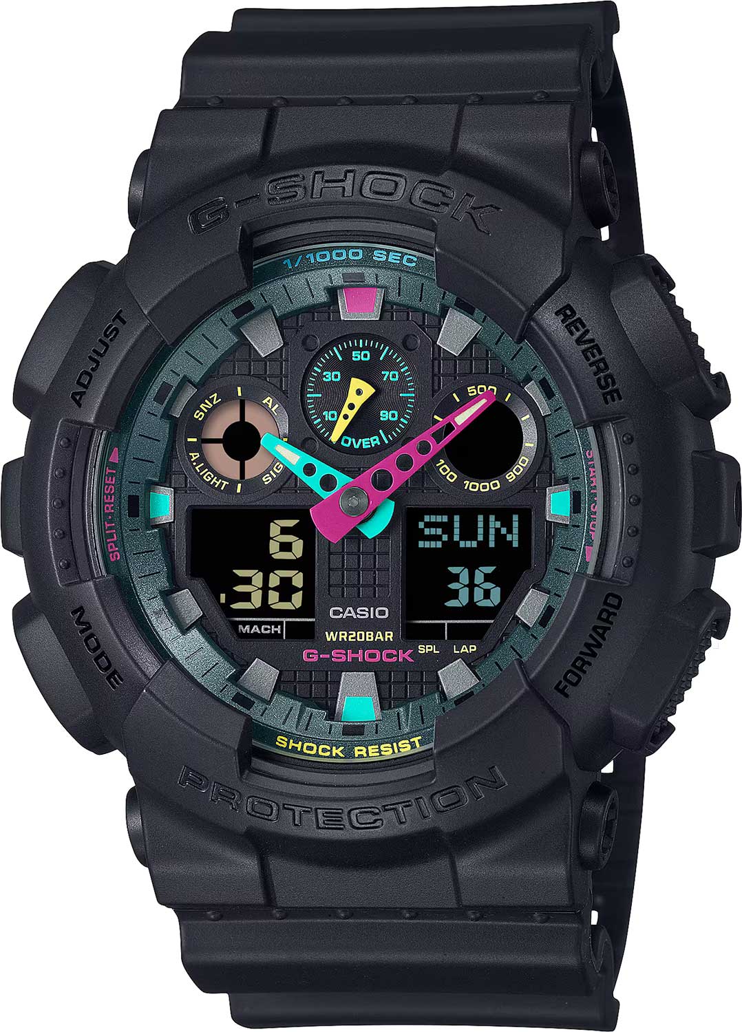 Японские наручные часы Casio G-SHOCK GA-100MF-1A с хронографом