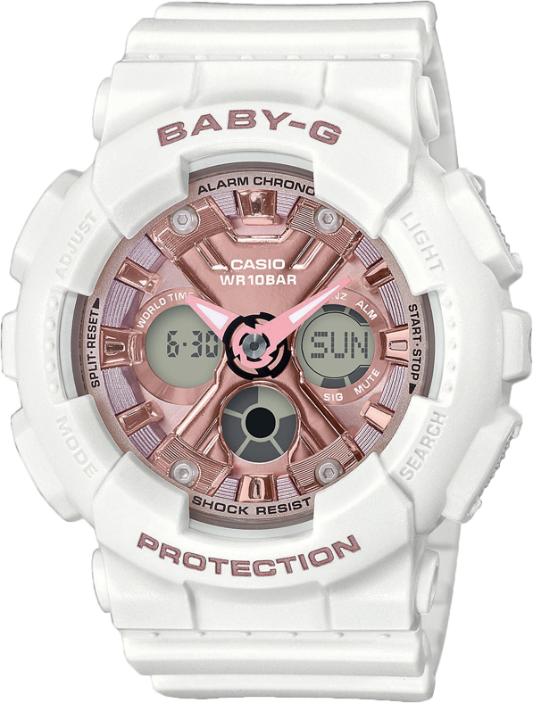 Японские наручные часы Casio Baby-G BA-130-7A1ER с хронографом