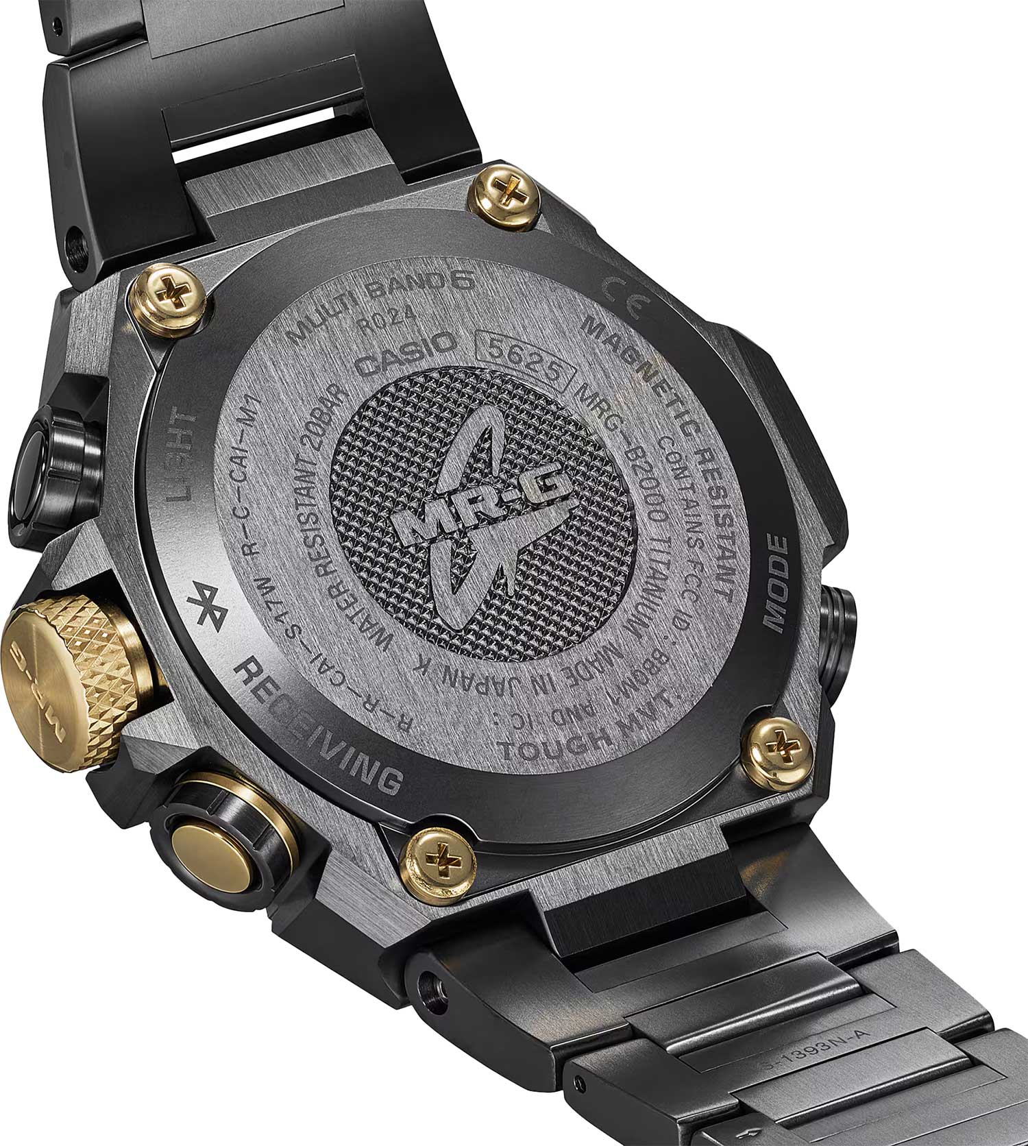 Японские титановые наручные часы Casio G-SHOCK MRG-B2000B-1A4 с хронографом