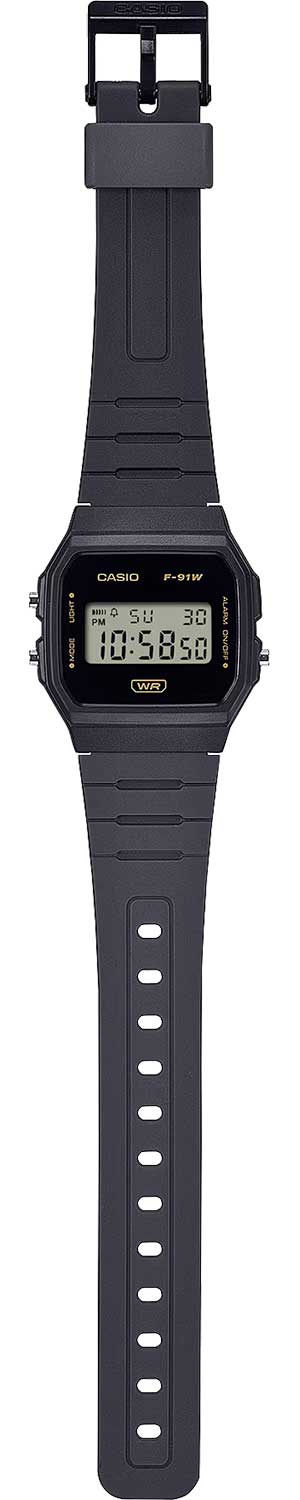 Японские наручные часы Casio Collection F-91WB-8A с хронографом