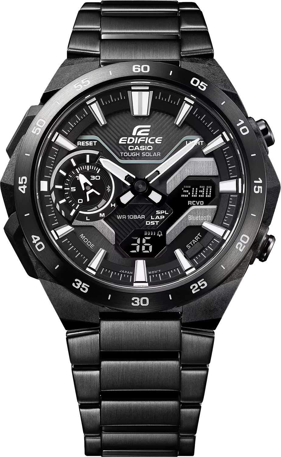 Японские наручные часы Casio Edifice ECB-2200DC-1A с хронографом