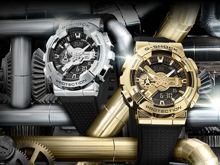 Японские наручные часы Casio G-SHOCK GM-110G-1A9ER с хронографом