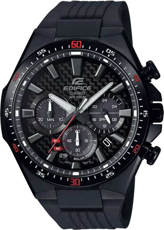 Японские наручные часы Casio Edifice EQS-800CPB-1A с хронографом