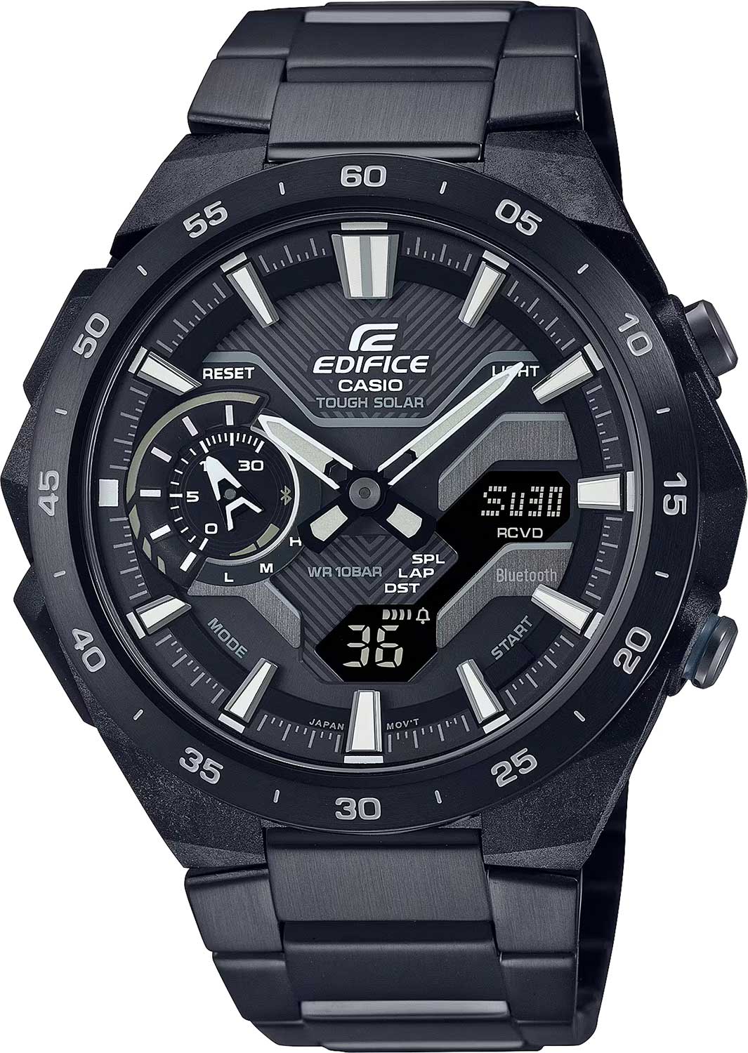 Японские наручные часы Casio Edifice ECB-2200DC-1A с хронографом