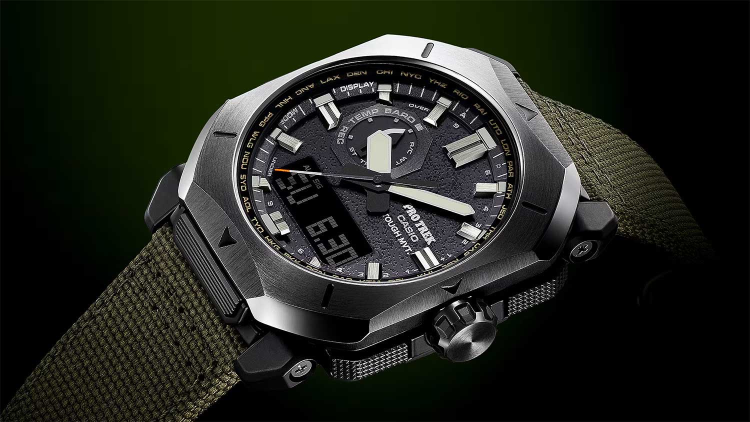 Японские наручные часы Casio Pro Trek PRW-6900YB-3 с хронографом