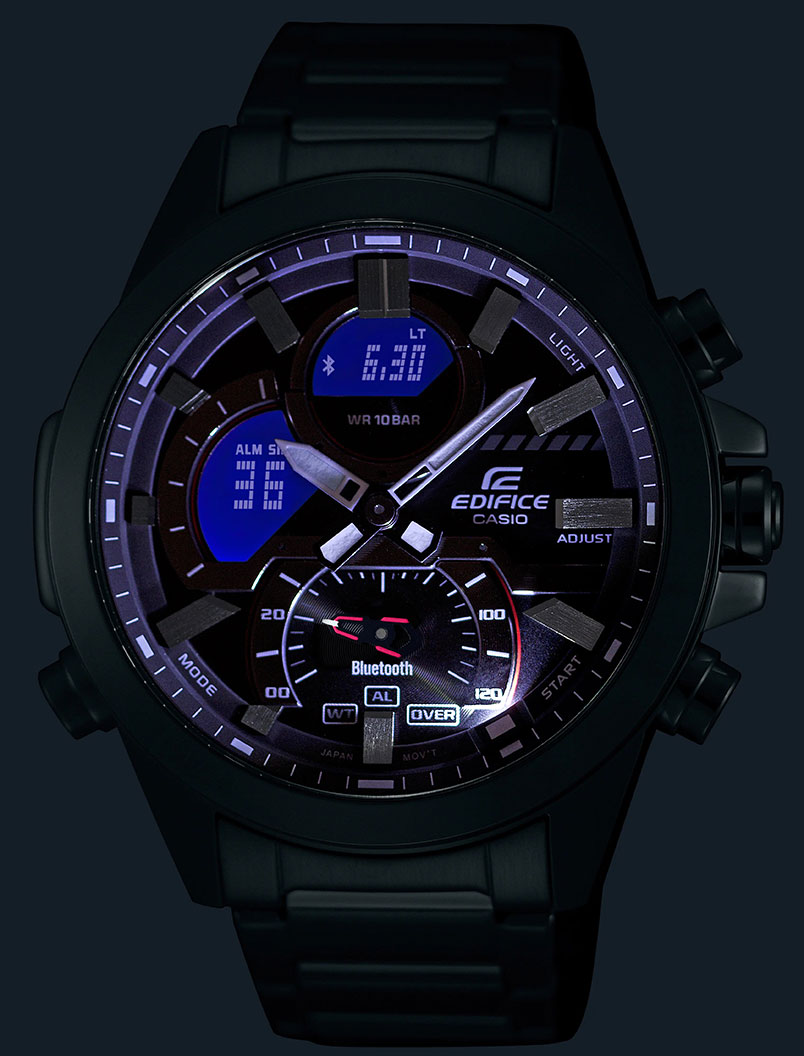 Японские наручные часы Casio Edifice ECB-30D-2AEF с хронографом