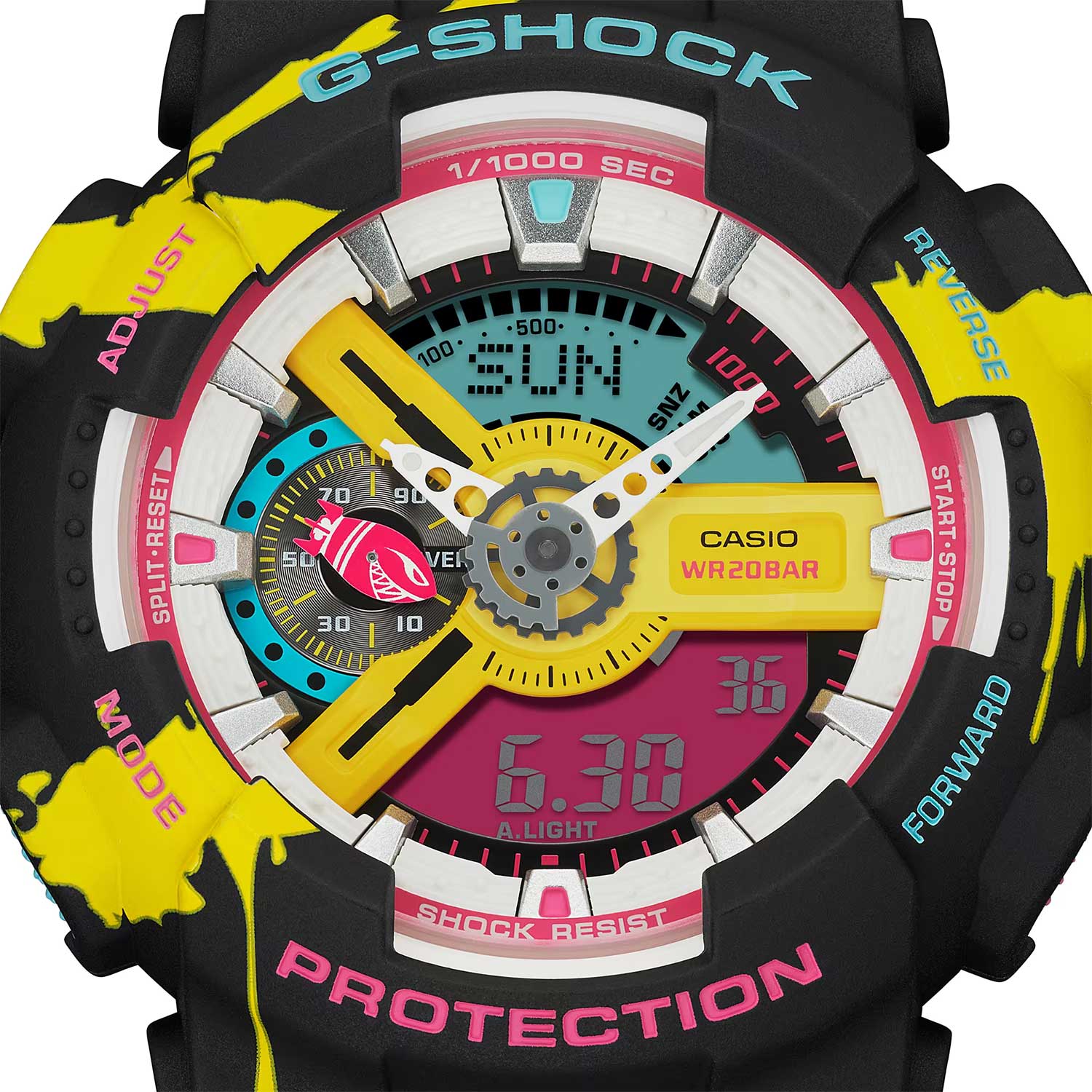 Японские наручные часы Casio G-SHOCK GA-110LL-1A с хронографом