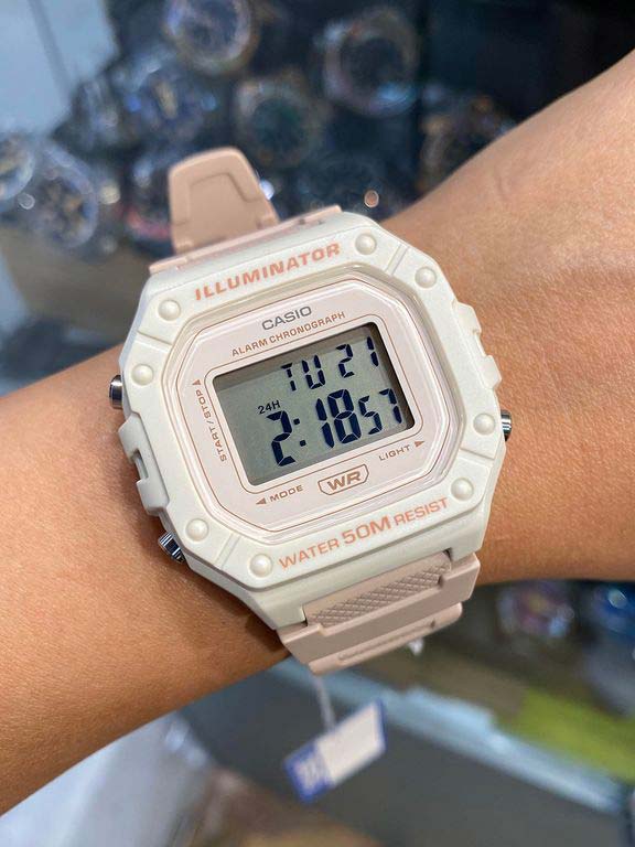 Японские наручные часы Casio Collection W-218HC-4A2VEF с хронографом