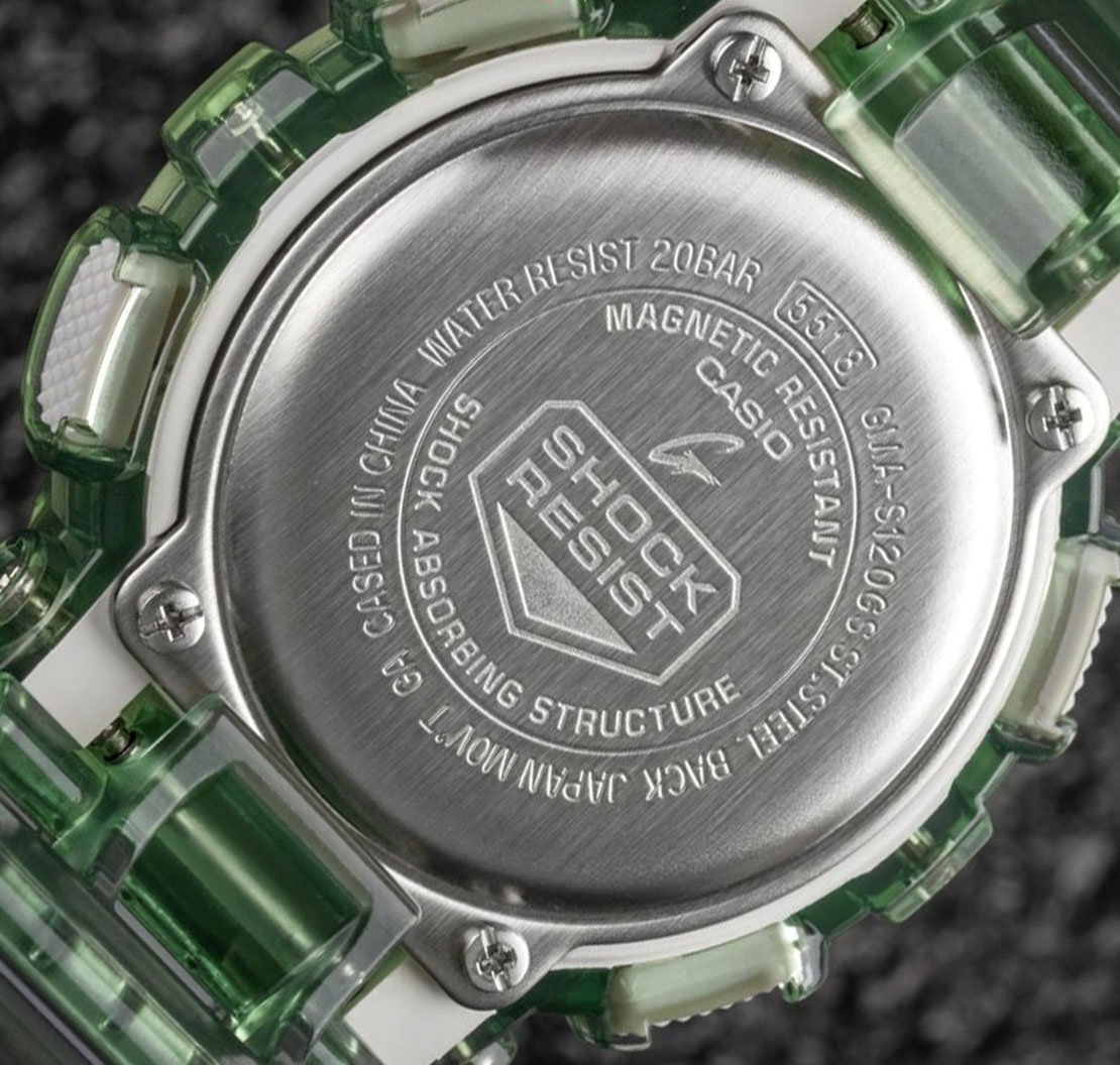 Японские наручные часы Casio G-SHOCK GMA-S120GS-3AER с хронографом