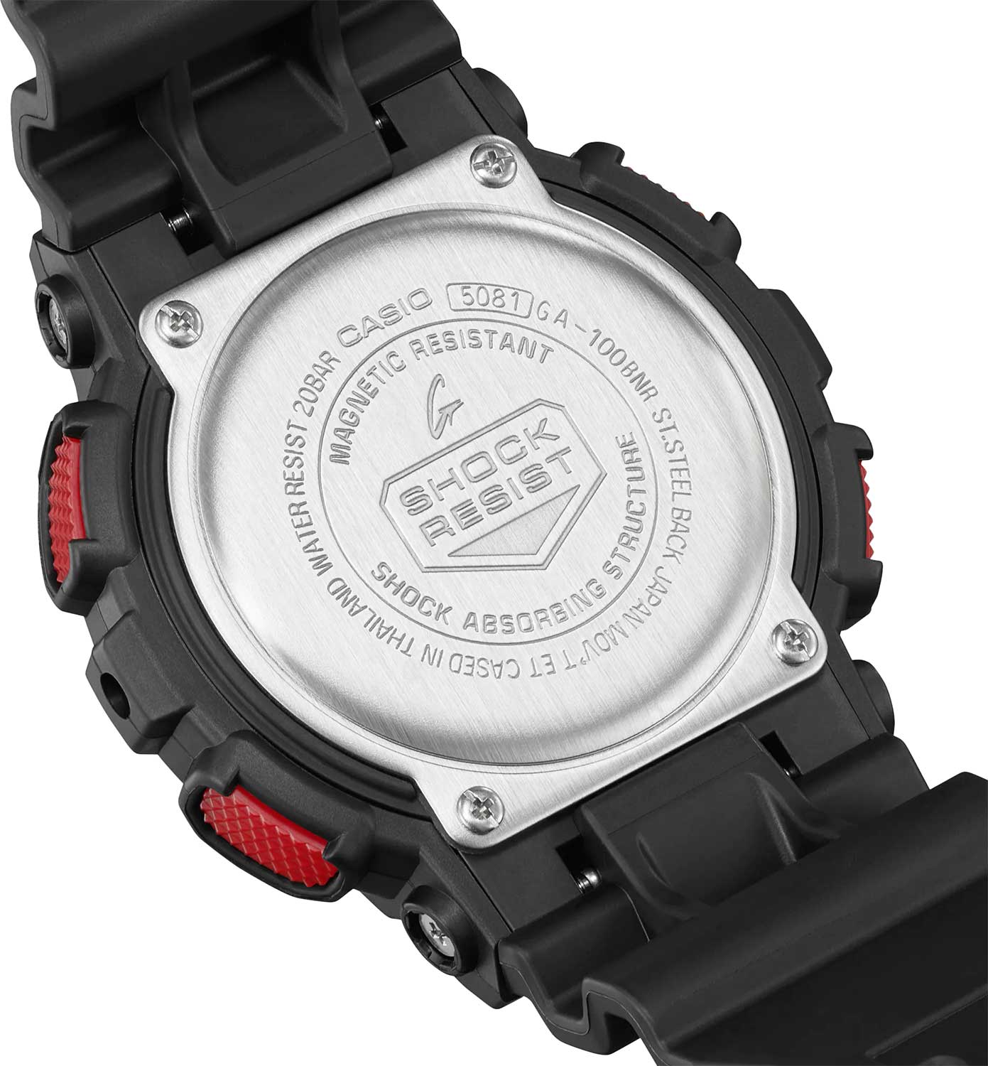 Японские наручные часы Casio G-SHOCK GA-100BNR-1A с хронографом