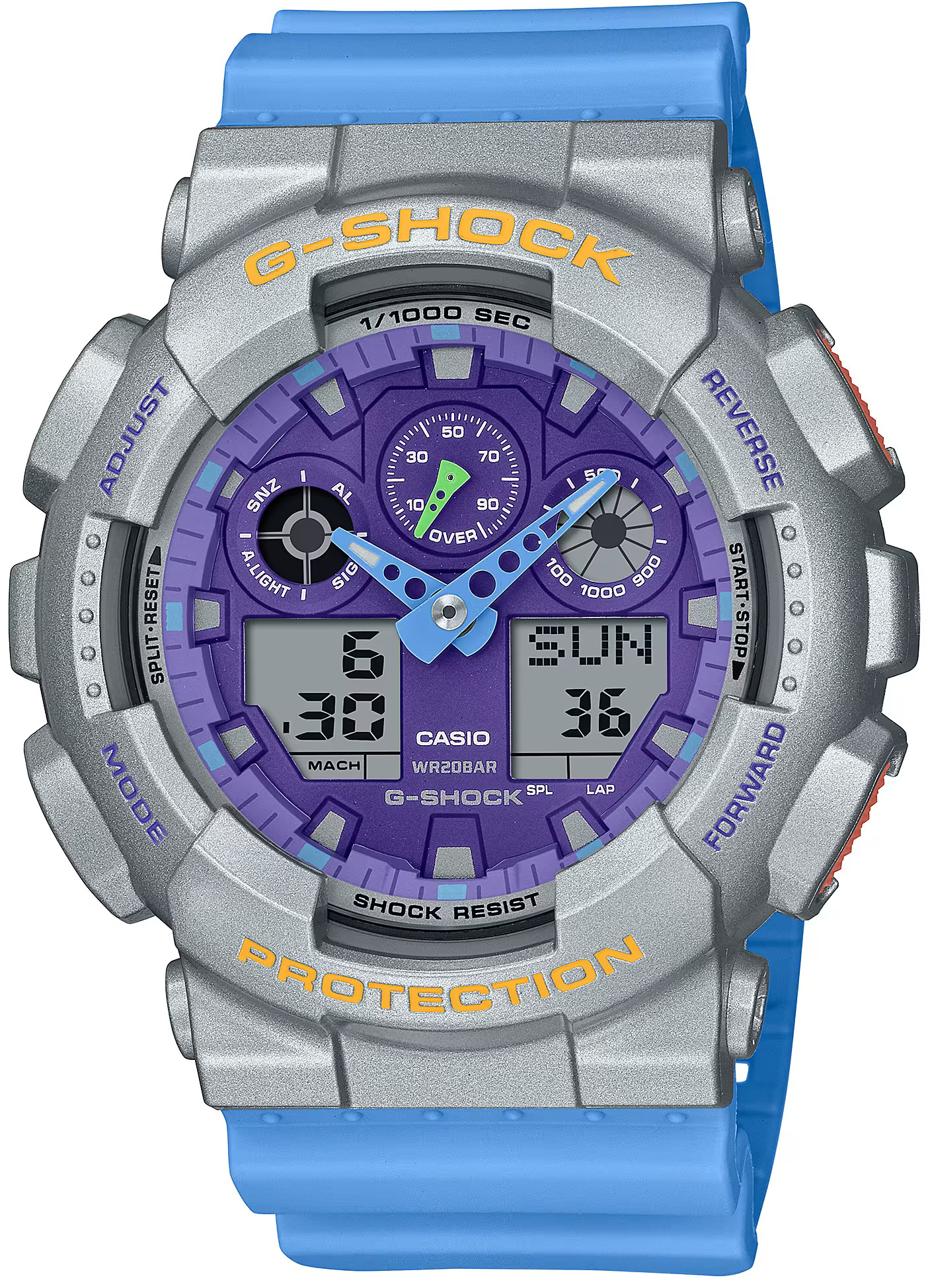 Японские наручные часы CASIO G-SHOCK GA-100EU-8A2