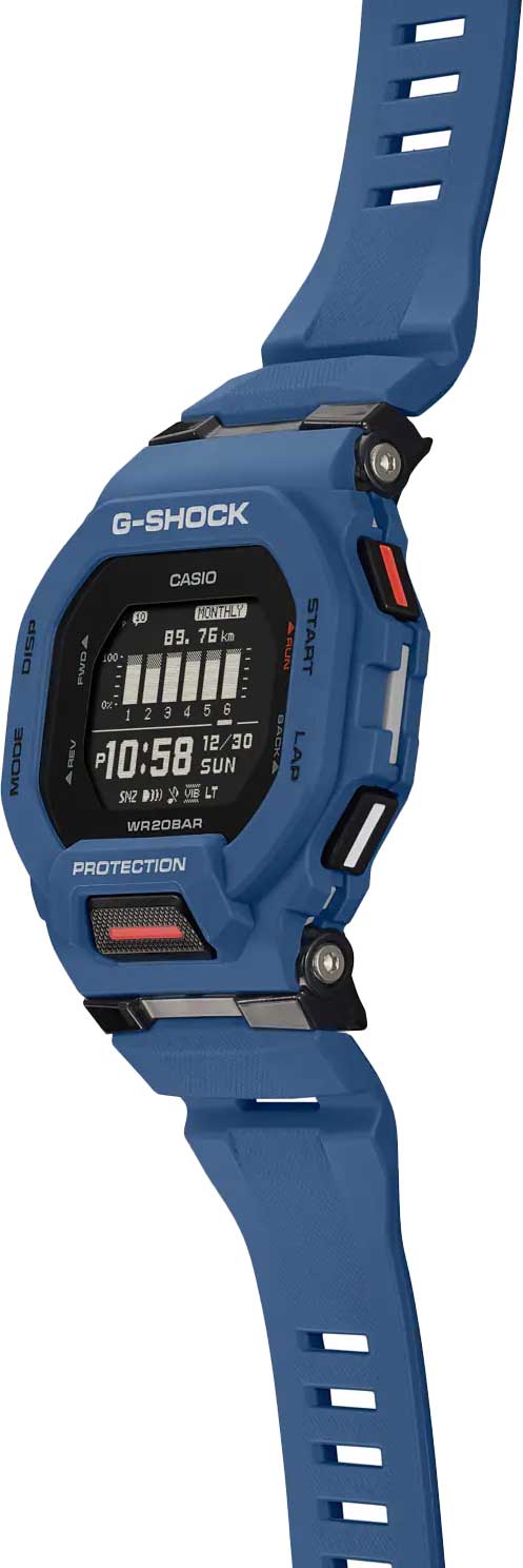 Японские спортивные наручные часы Casio G-SHOCK GBD-200-2ER с хронографом