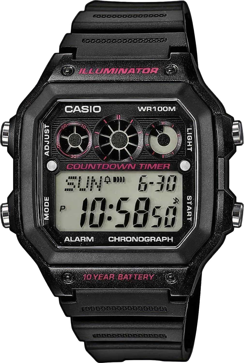 Японские наручные часы Casio Illuminator AE-1300WH-1A2