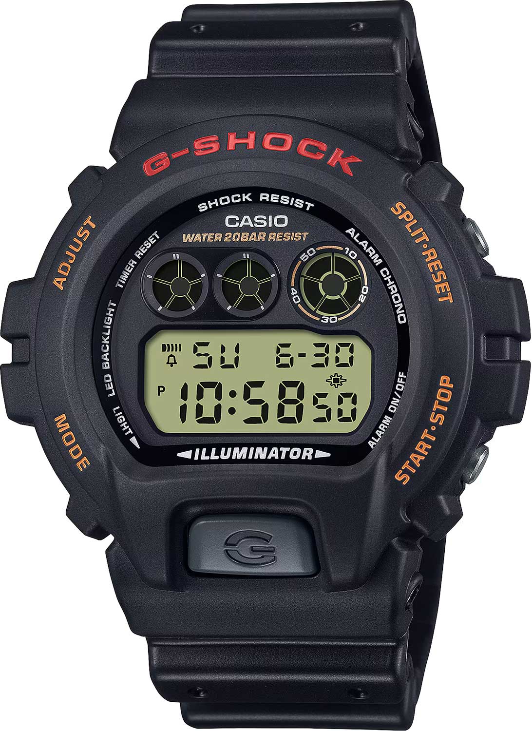 Японские наручные часы Casio G-SHOCK DW-6900UB-9 с хронографом