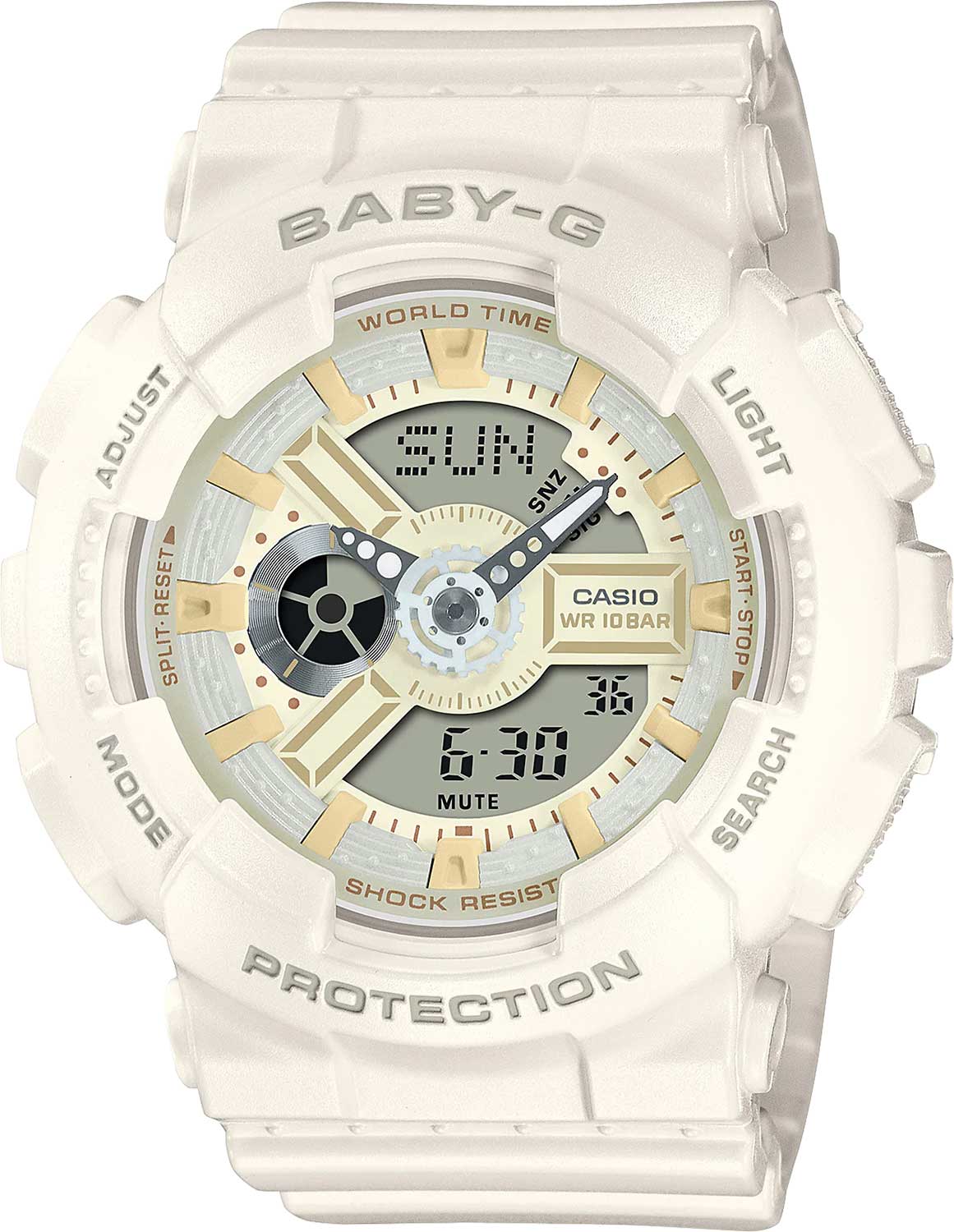 Японские наручные часы Casio Baby-G BA-110XSW-7A с хронографом