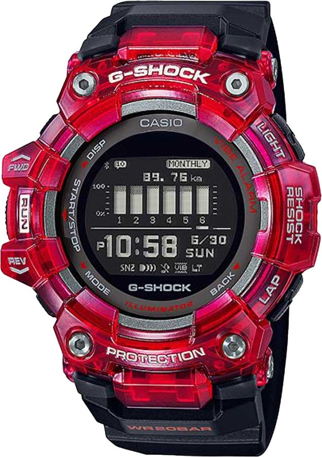 Японские спортивные наручные часы Casio G-SHOCK GBD-100SM-4A1 с хронографом