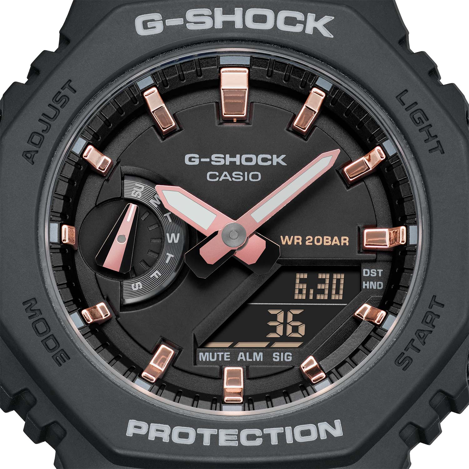 Японские наручные часы Casio G-SHOCK GMA-S2100-1AER с хронографом