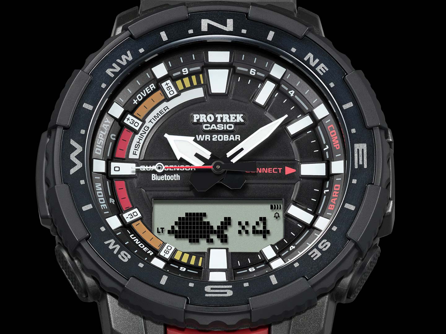 Японские спортивные наручные часы Casio Pro Trek PRT-B70-1ER с хронографом