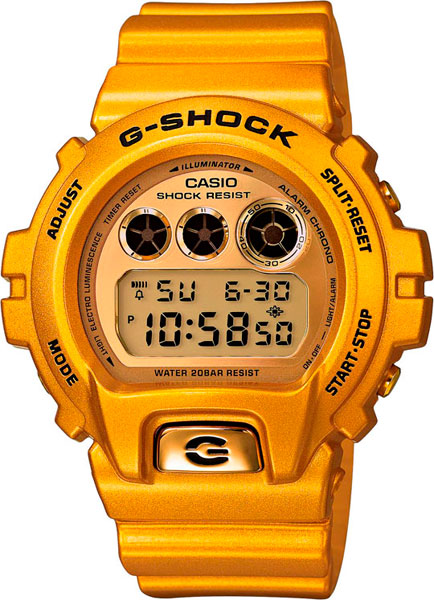 Японские наручные часы Casio G-SHOCK DW-6900GD-9E с хронографом