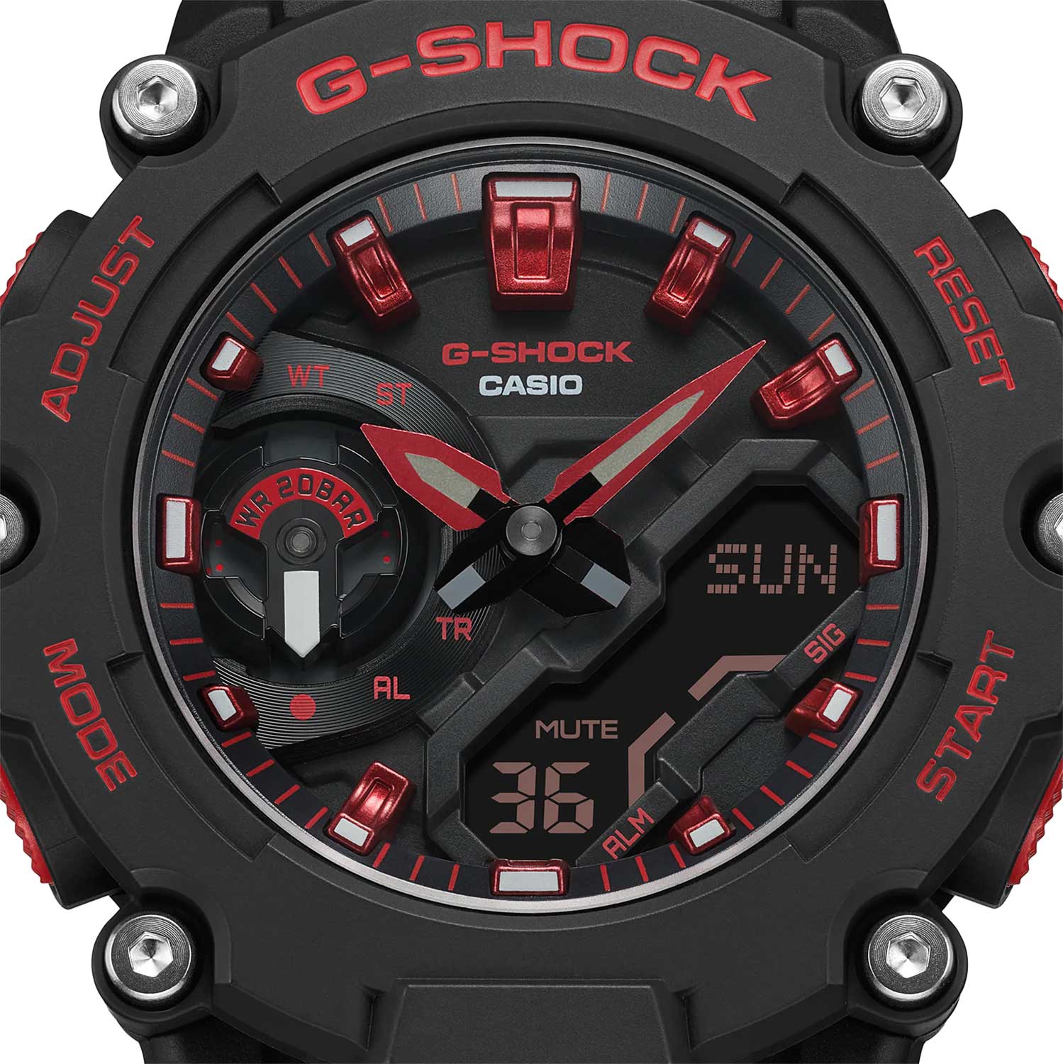 Японские наручные часы Casio G-SHOCK GA-2200BNR-1A с хронографом