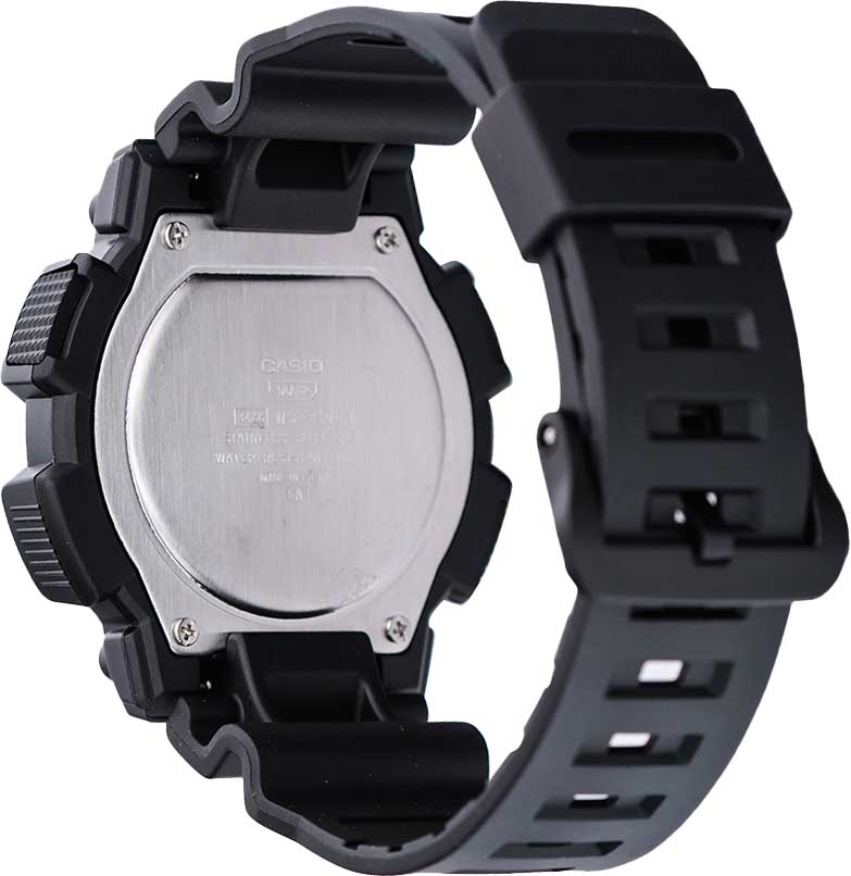 Японские спортивные наручные часы Casio Collection WS-2100H-1A с хронографом