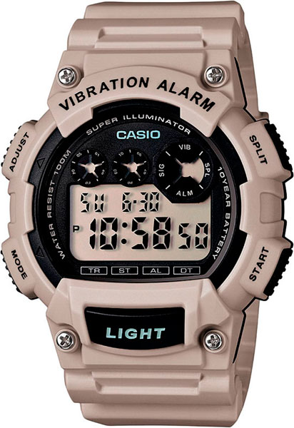 Японские наручные часы Casio Collection W-735H-8A2 с хронографом