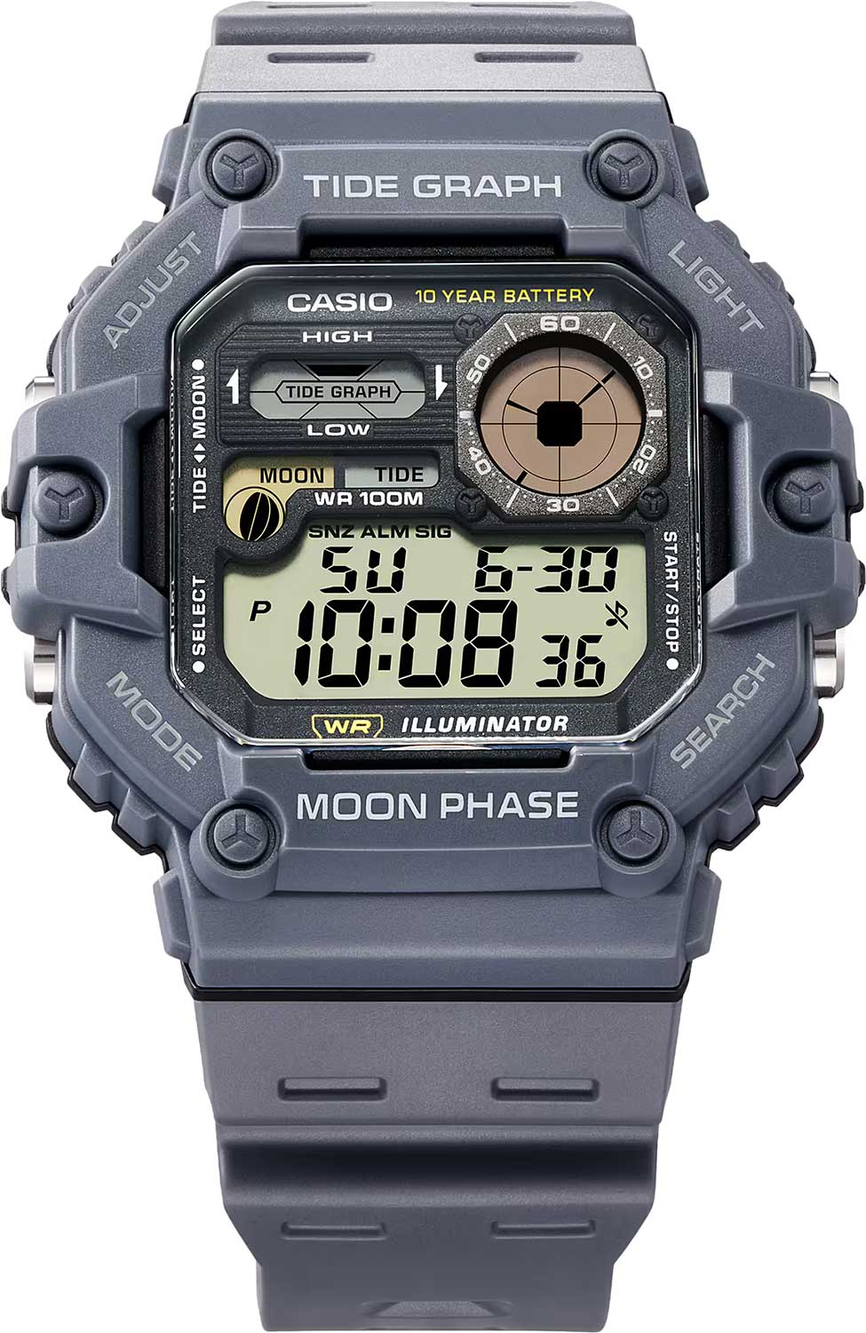 Японские наручные часы Casio Collection WS-1700H-8A с хронографом