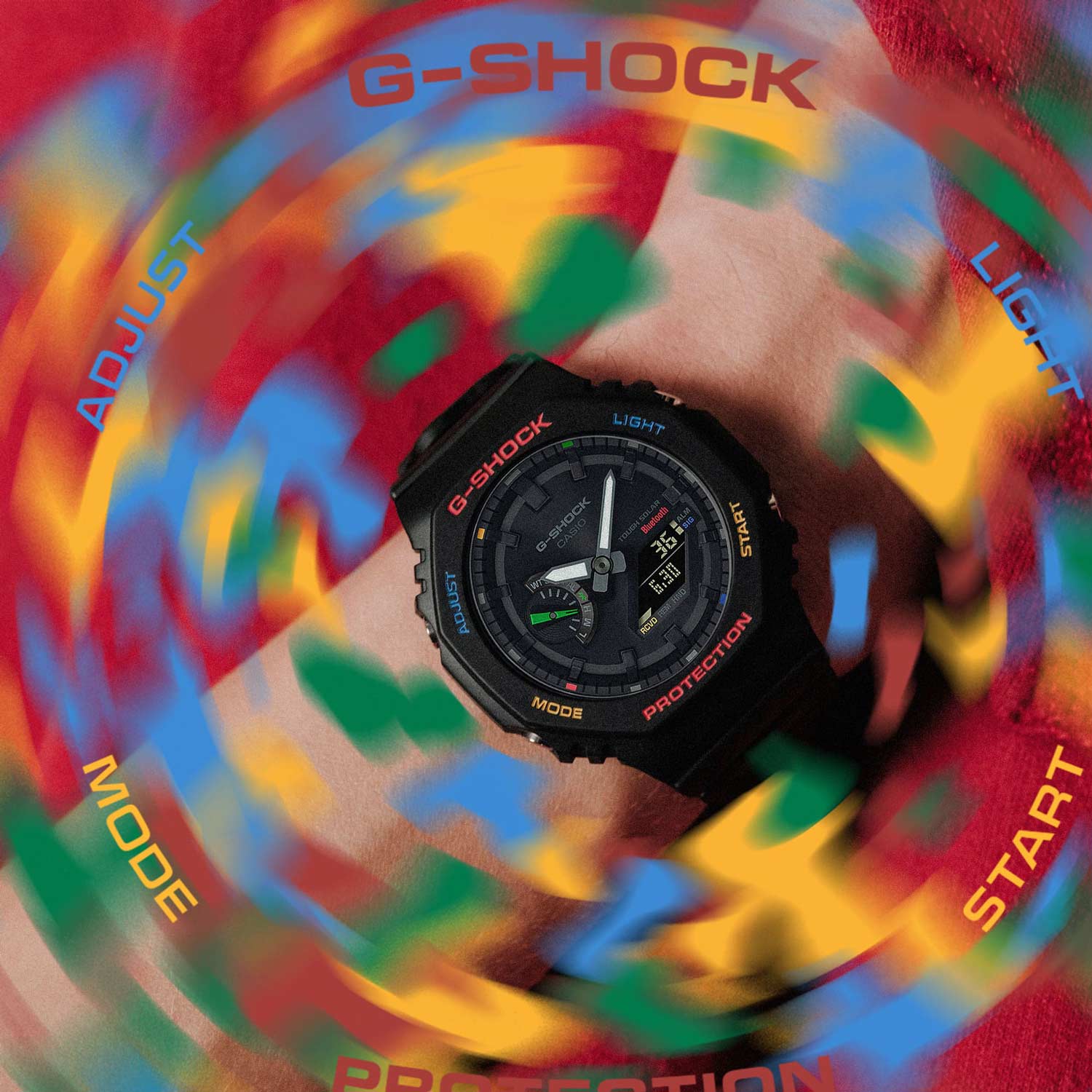 Японские наручные часы CASIO G-SHOCK GA-B2100FC-1A