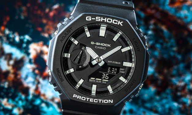 Японские наручные часы Casio G-SHOCK GA-2100-1AER с хронографом