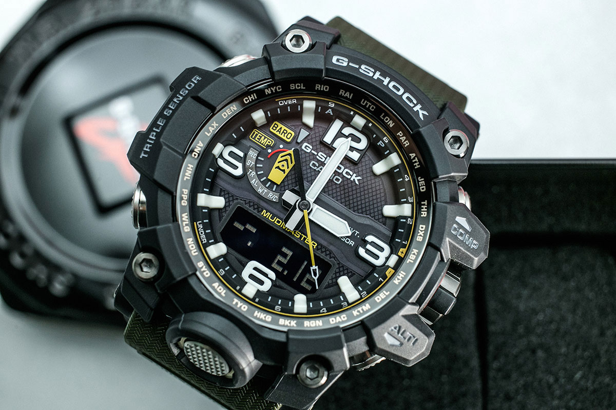 Японские наручные часы Casio G-SHOCK GWG-1000-1A3 с хронографом