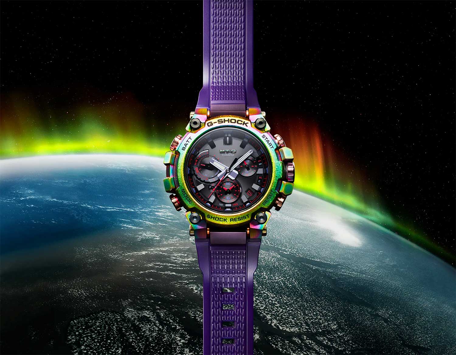 Японские наручные часы Casio G-SHOCK MTG-B3000PRB-1AER с хронографом