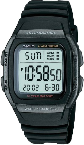 Японские наручные часы Casio Collection W-96H-1B