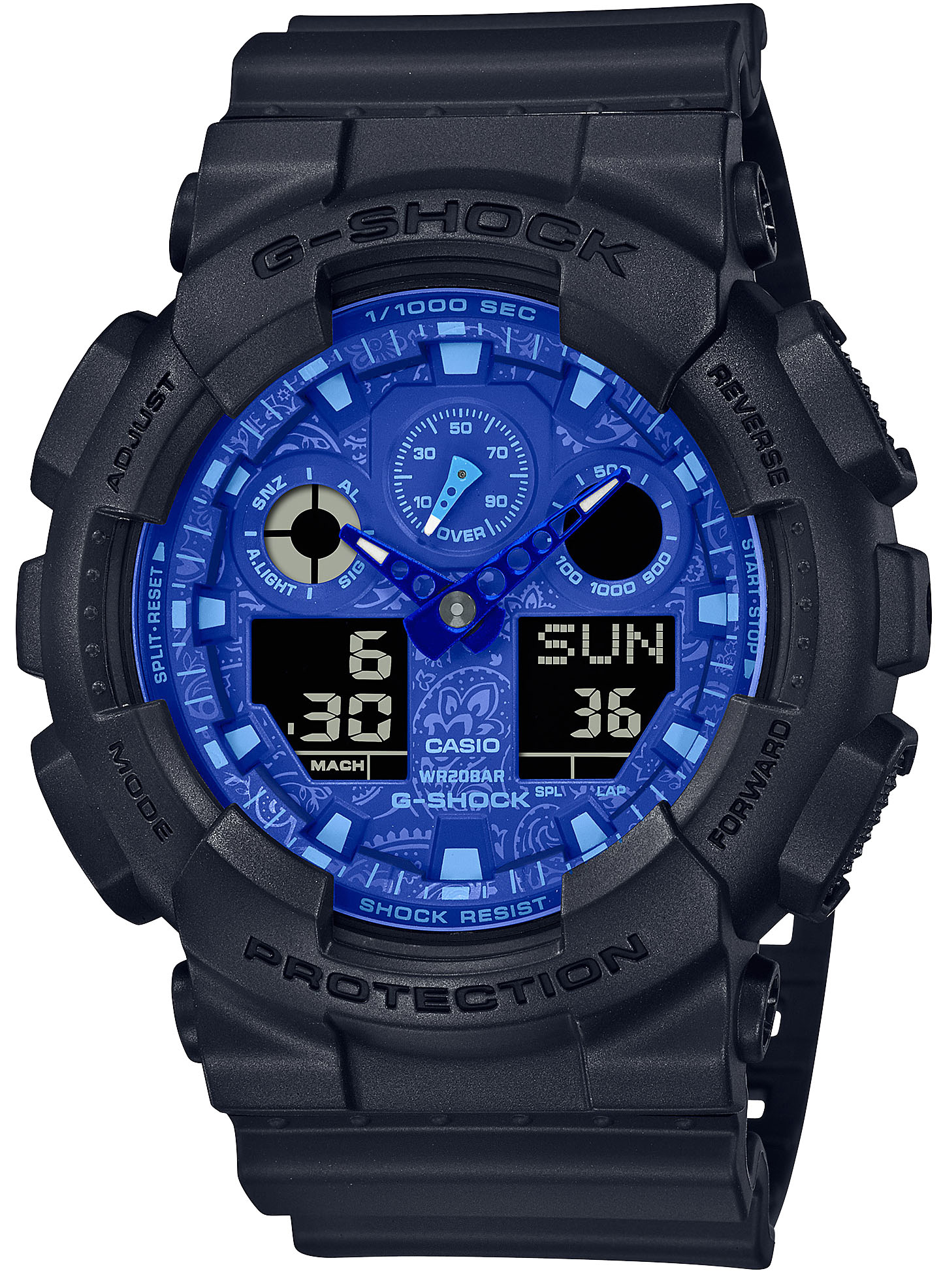 Японские наручные часы CASIO G-SHOCK GA-100BP-1A