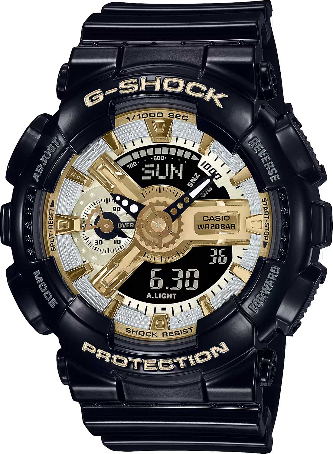 Японские наручные часы Casio G-SHOCK GMA-S110GB-1A с хронографом