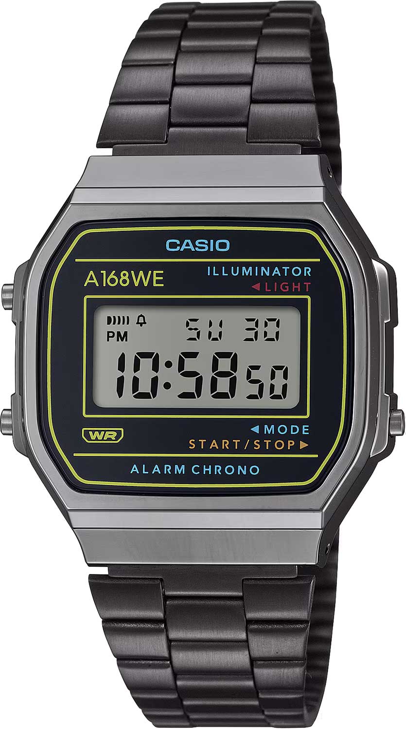 Японские наручные часы Casio Vintage A168WEHB-1A с хронографом